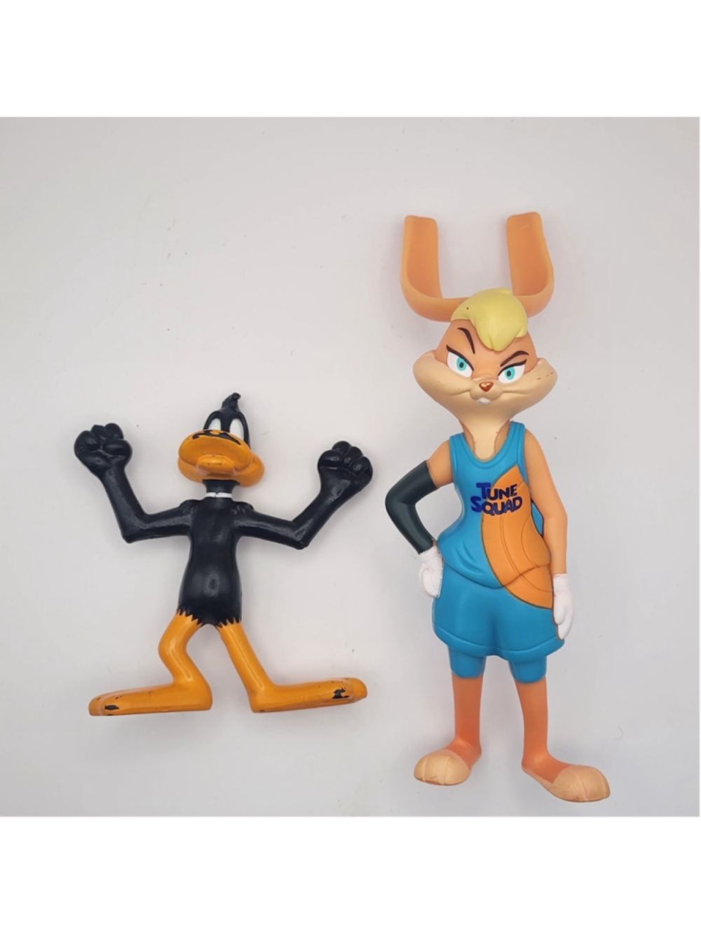 SPACE JAM TUNE SQUAD LOLA BUNNY 5.5” & Daffy Duck 3" ACTION FIGURE PLASTIC TOYS